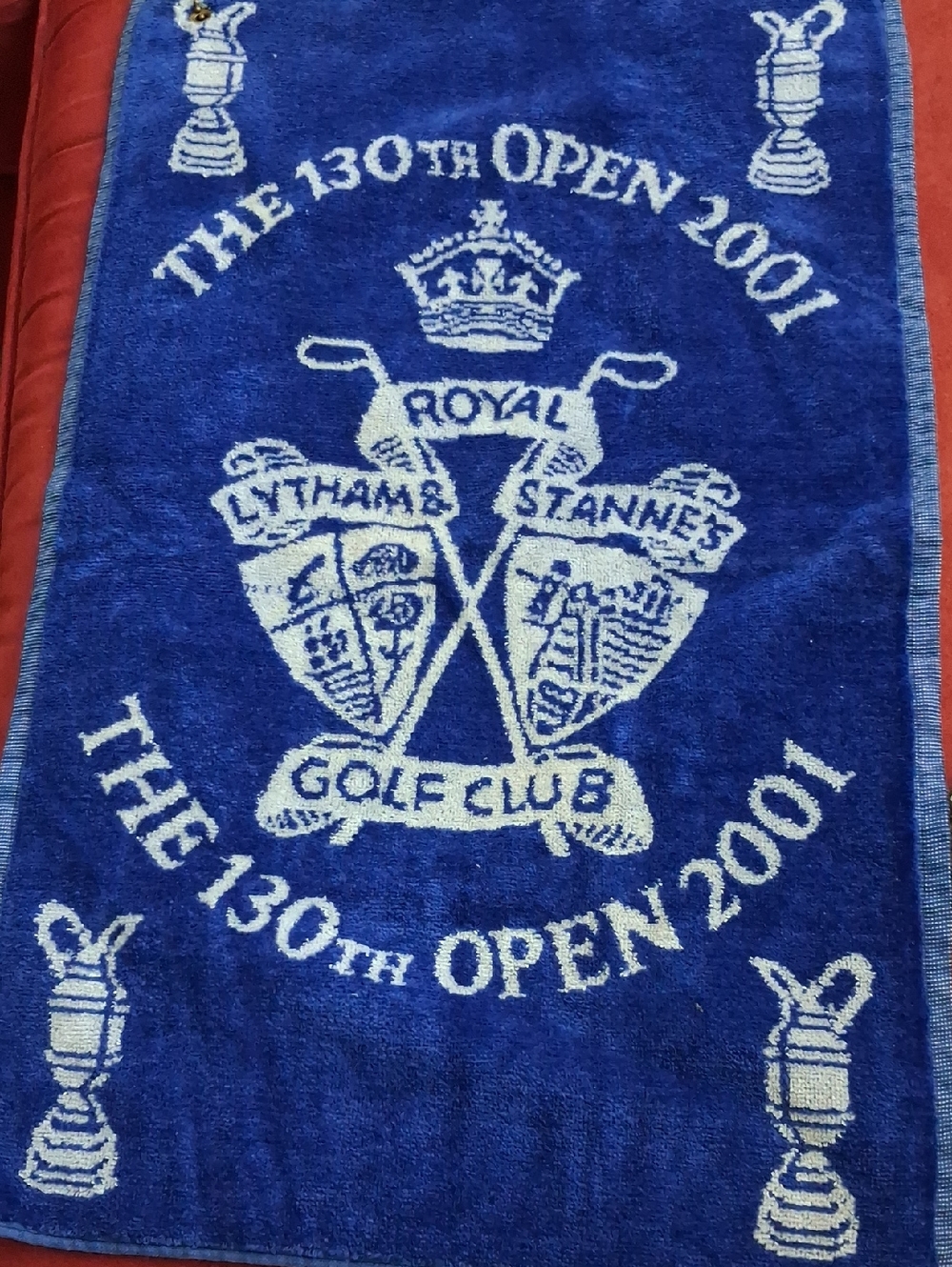 Pendleton Royal Lytham St Annes Blue and White Golf Towel